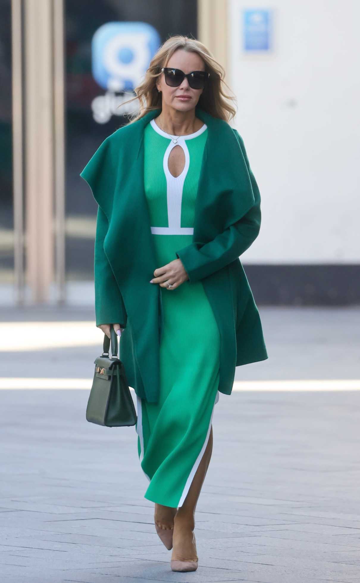 Amanda Holden in a Green Dress