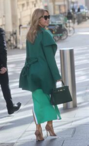 Amanda Holden in a Green Dress