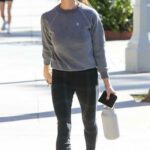 Ashley Greene in a Grey Sweatshirt Was Seen Out in Los Angeles 03/07/2023