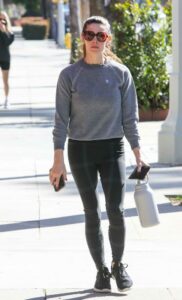 Ashley Greene in a Grey Sweatshirt