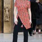 Emma Brooks Arrives at the Paco Rabanne Fashion Show During 2023 Paris Fashion Week in Paris 03/01/2023