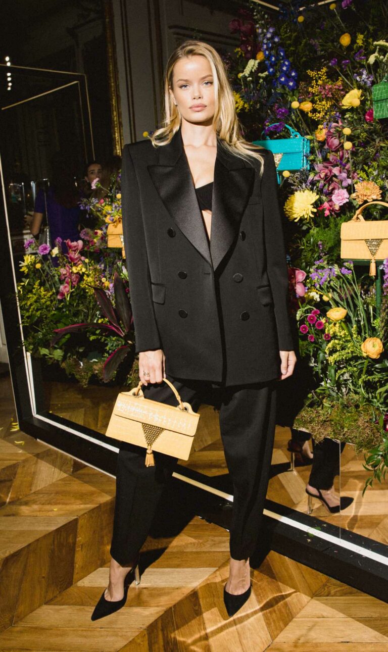 Frida Aasen Attends the Aquazzura Cocktail Party in Paris 03/06/2023-3