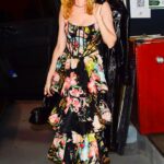 Heather Graham in a Black Floral Dress Was Seen Out in New York 03/29/2023