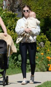 Kate Mara in a White Hoodie