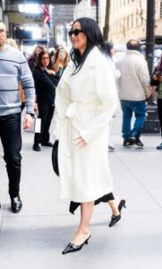 Katy Perry in a White Coat