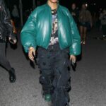 Teyana Taylor in a Green Puffer Jacket Was Seen Out in Inglewood 03/23/2023