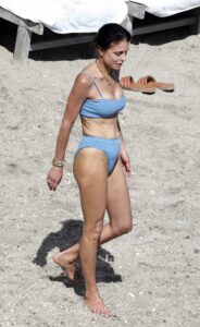 Bethenny Frankel in a Blue Bikini