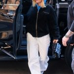 Florence Pugh in a White Sneakers Was Seen Out in Tribeca in New York 04/26/2023