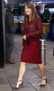 Ginger Zee in a Red Skirt