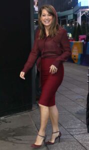 Ginger Zee in a Red Skirt