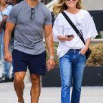 Kelly Ripa in a White Tee Was Seen Out with Mark Consuelos in New York 04/15/2023
