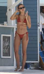 Kimberley Garner in a Red Bikini