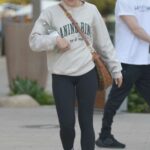 Lucy Hale in a Blue Cap Was Seen Out in Los Angeles 04/05/2023