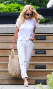 Pamela Anderson in a White Tee