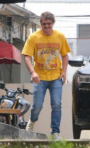 Pedro Pascal in a Yellow Tee