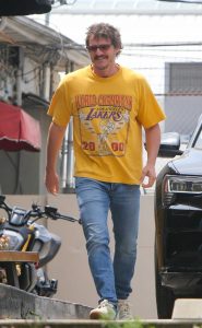 Pedro Pascal in a Yellow Tee