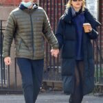 Robert Pattinson in an Olive Jacket Was Seen Out with Suki Waterhouse in in New York 04/01/2023