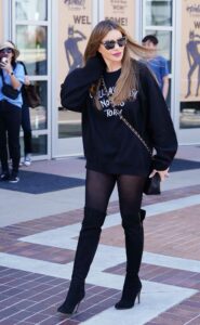 Sofia Vergara in a Black Sweatshirt