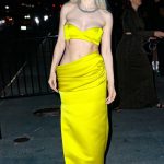 Ava Max in a Neon Yellow Ensemble Was Seen Out in New York 05/01/2023