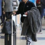 Blac Chyna in a Grey Beanie Hat Arrives at LAX Airport in Los Angeles 04/28/2023