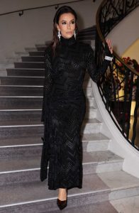 Eva Longoria in a Black Dress