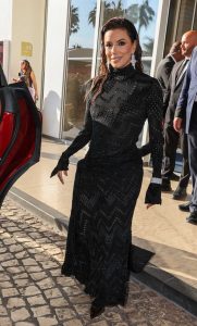 Eva Longoria in a Black Dress