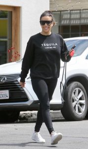 Eva Longoria in a Black Sweatshirt