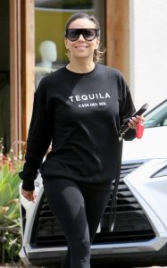 Eva Longoria in a Black Sweatshirt