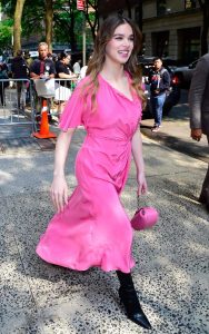 Hailee Steinfeld in a Pink Dress