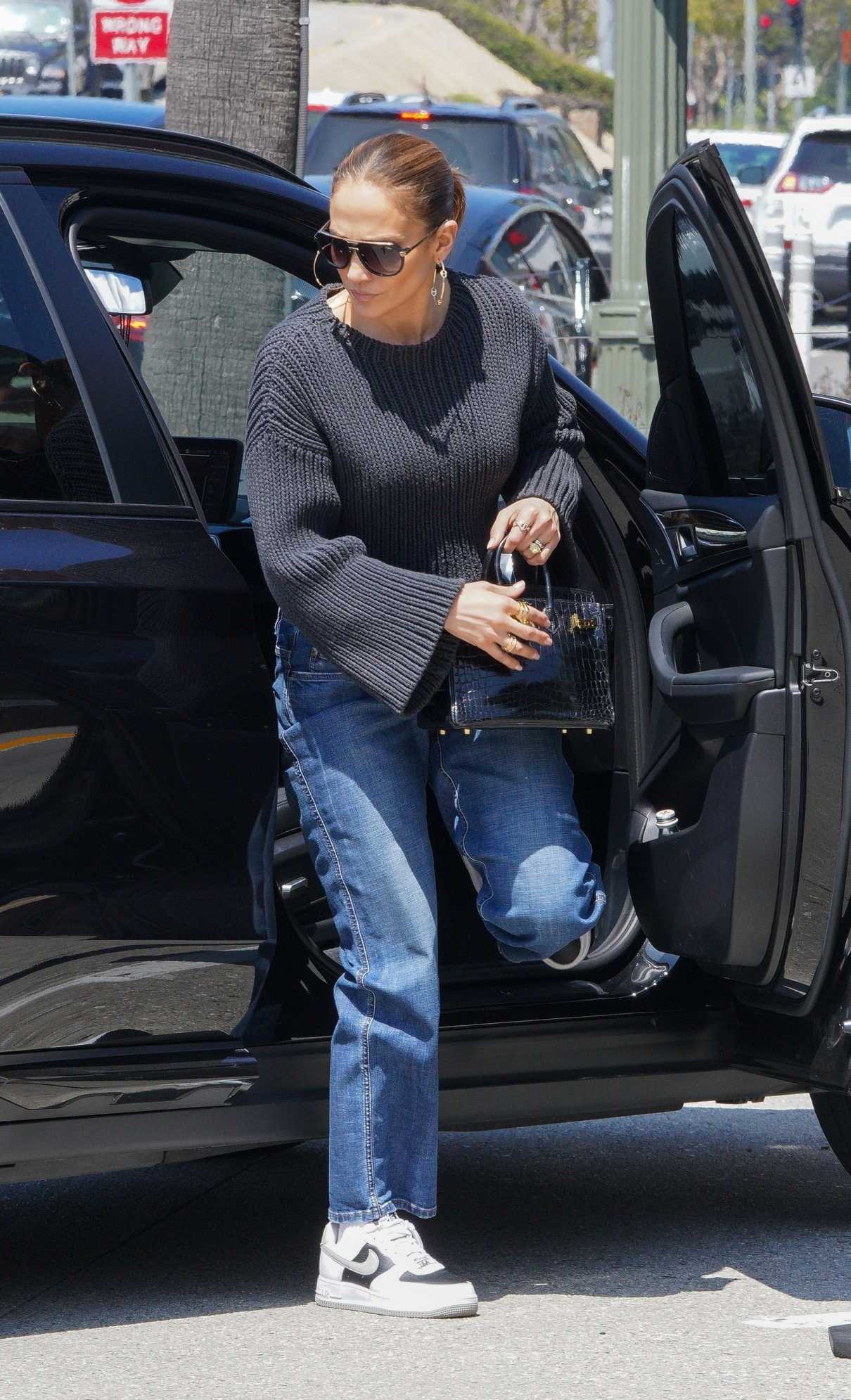 Jennifer Lopez in a Black Sweater