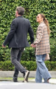 Jennifer Lopez in a Plaid Blazer