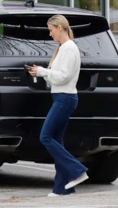 Joanna Krupa in a White Sweater