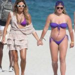 Kelly Bensimon in a Purple Bikini Was Seen Out with Her Daughter on the Beach in Miami 05/07/2023