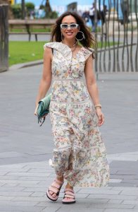 Myleene Klass in a Fabulous Floral Dress
