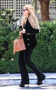 Rachel Zoe in a Black Ensemble