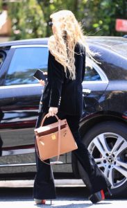 Rachel Zoe in a Black Ensemble