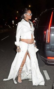 Rihanna in a White Jacket