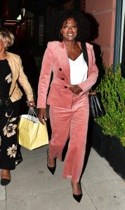 Viola Davis in a Pink Pantsuit