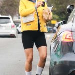 Alia Shawkat in a Yellow Cardigan Was Seen Out in Los Feliz 06/02/2023
