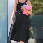 April Love Geary in a Black Sundress Visits Her Local Nail Salon in Malibu 06/19/2023
