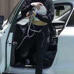 Ariana Madix in a Black Leggings Makes it Home in Los Angeles 06/20/2023