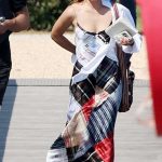 Emma Watson in a Patterned Dress Was Seen Out with a Mystery Man in Venice 05/31/2023