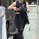 Hilary Duff in a Black Sneakers Heads to the Gym in Studio City 06/02/2023