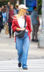 Jennifer Lawrence in a Red Shirt