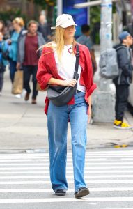 Jennifer Lawrence in a Red Shirt