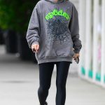 Jennifer Meyer in a Grey Hoodie Was Seen Out in Los Angeles 06/19/2023