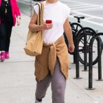 Katie Holmes in a White Tee Was Seen Out in New York 06/26/2023