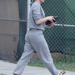 Kristen Bell in a Grey Sweatsuit Was Seen Out in Los Feliz 06/09/2023