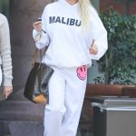 Nicollette Sheridan in a White Sweatsuit Stops by Cross Creek in Malibu 06/28/2023