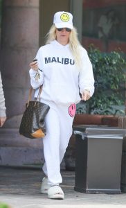 Nicollette Sheridan in a White Sweatsuit